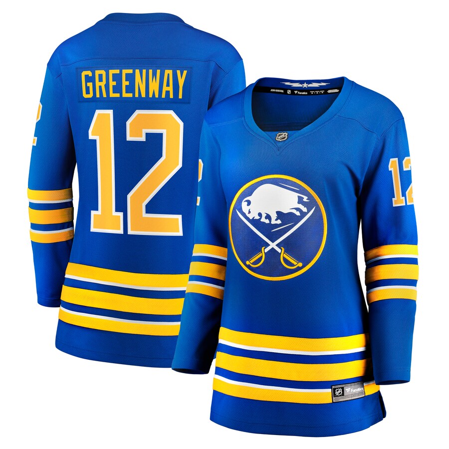 Women's Buffalo Sabres Jordan Greenway Fanatics Branded Royal Home Breakaway Jersey - Puhuasuan