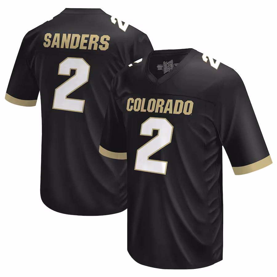 Shedeur Sanders Colorado Buffaloes Original Retro Brand Youth NIL Football Player Jersey �?Black - Puhuasuan