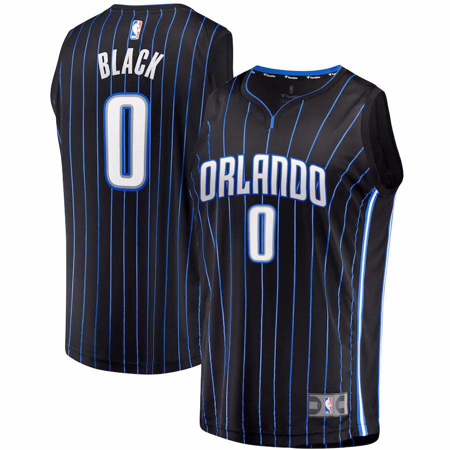 Youth Orlando Magic Anthony Black Fanatics Black Fast Break Replica Jersey - Icon Edition - Puhuasuan