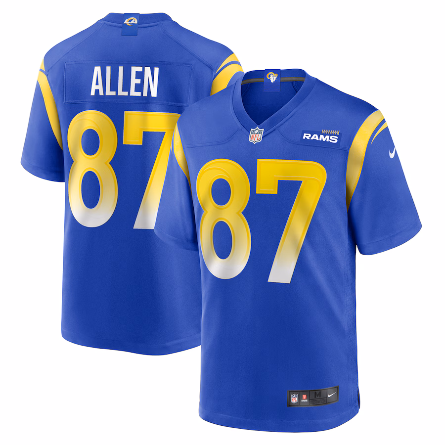Men's Los Angeles Rams Davis Allen Nike Royal Home Game Jersey - Puhuasuan