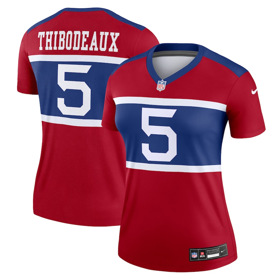 Women's New York Giants Kayvon Thibodeaux Nike Red Alternate Legend Player Performance Top - Puhuasuan