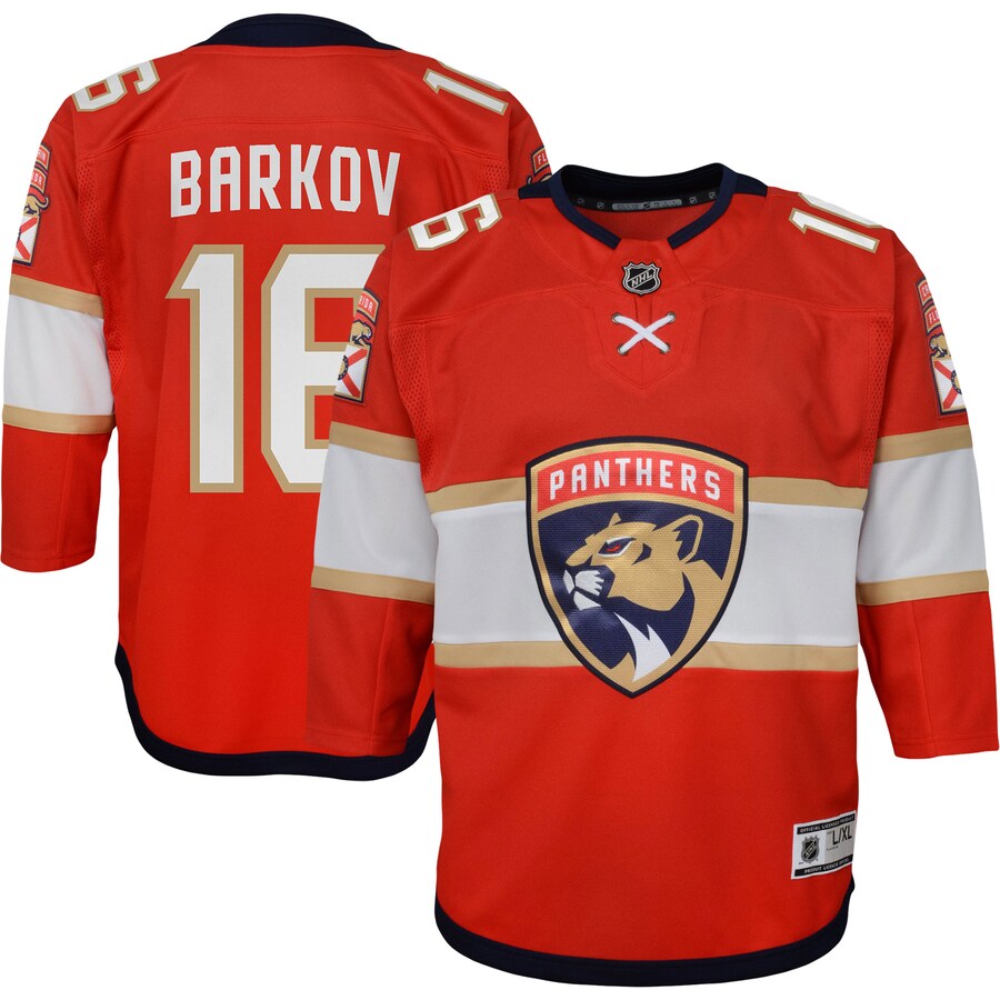 Youth Florida Panthers Aleksander Barkov Red Home Captain Replica Player Jersey - Puhuasuan