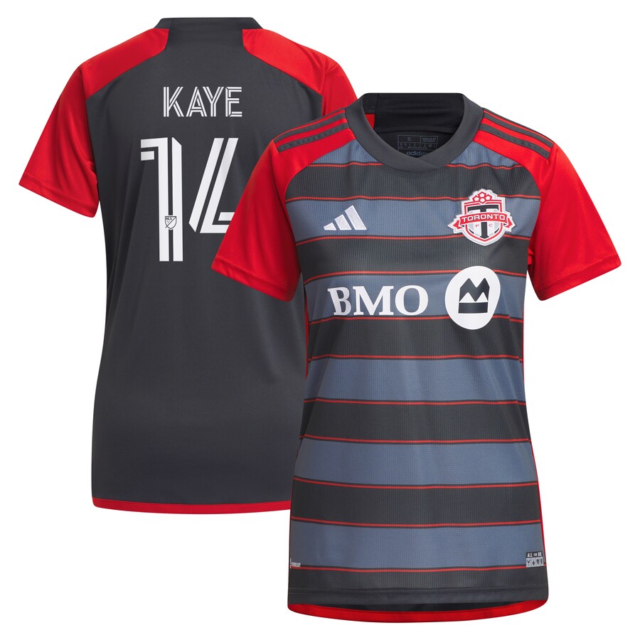 Women's Toronto FC Mark-Anthony Kaye adidas Gray 2023 Club Kit Replica Player Jersey - Puhuasuan