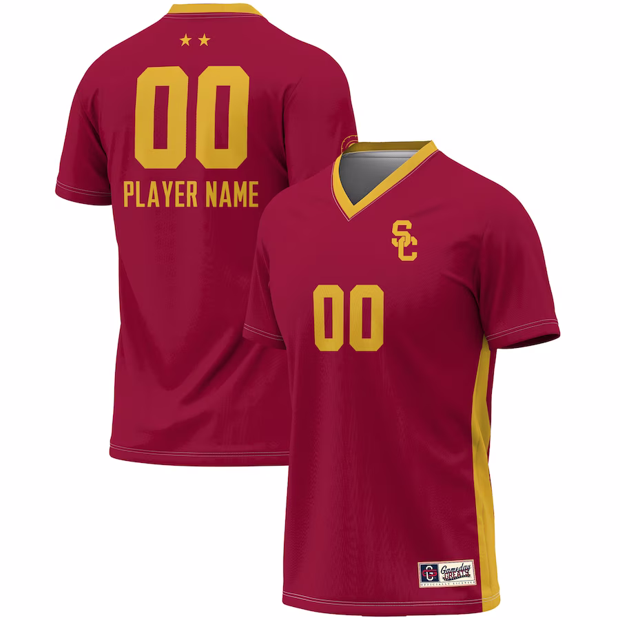 USC Trojans GameDay Greats Unisex Pick-A-Player NIL Lightweight Soccer Jersey - Crimson - Puhuasuan