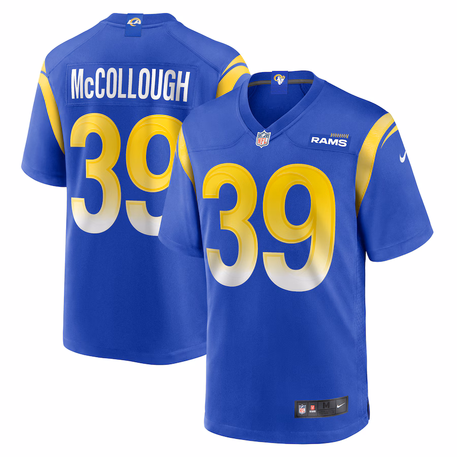 Men's Los Angeles Rams Jaylen McCollough Nike  Royal Game Jersey - Puhuasuan