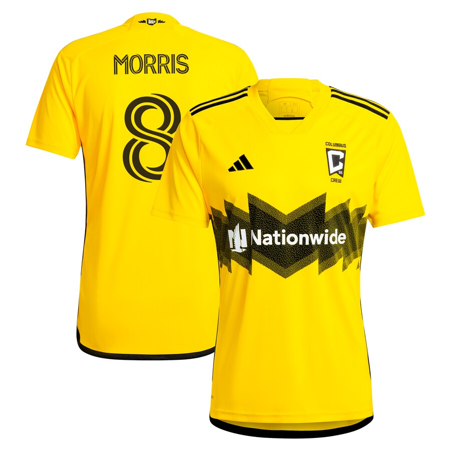 Men's Columbus Crew Aidan Morris adidas Yellow 2024 The Home Kit Replica Player Jersey - Puhuasuan