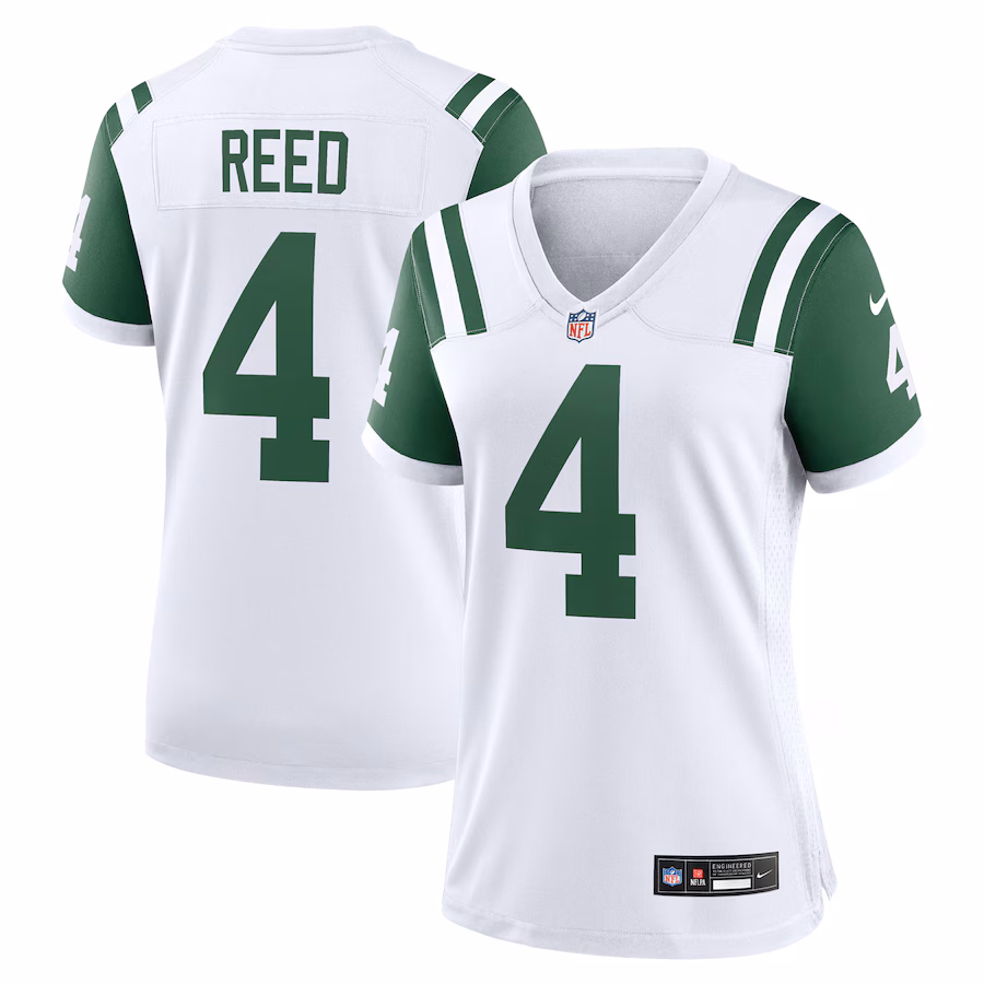Women's New York Jets D.J. Reed Nike White Classic Alternate Player Game Jersey - Puhuasuan