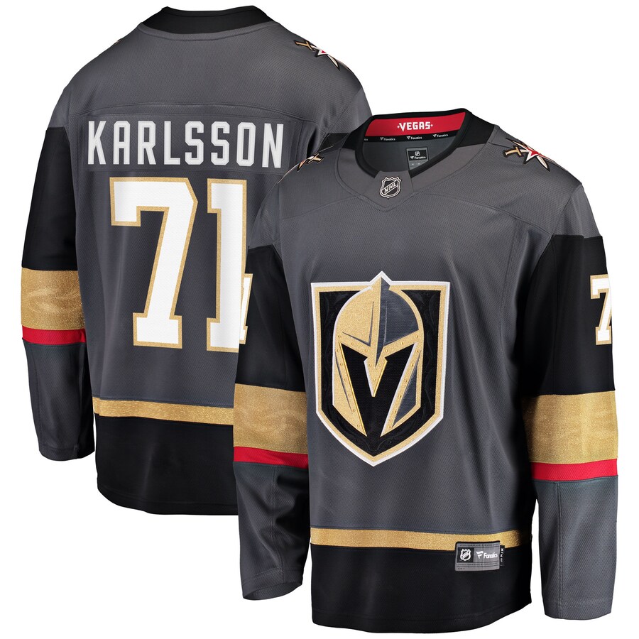Men's Vegas Golden Knights William Karlsson Fanatics Branded Gray Alternate Premier Breakaway Player Jersey - Puhuasuan