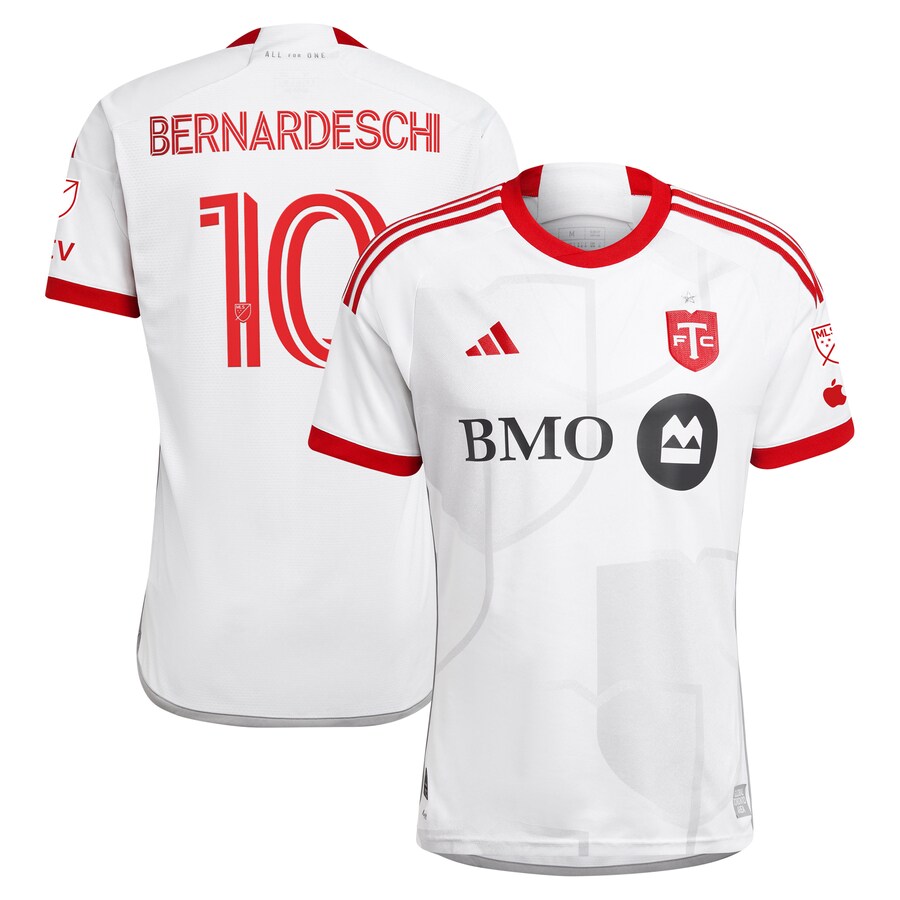 Men's Toronto FC Federico Bernardeschi adidas White 2024 GTA Kit Authentic Player Jersey - Puhuasuan