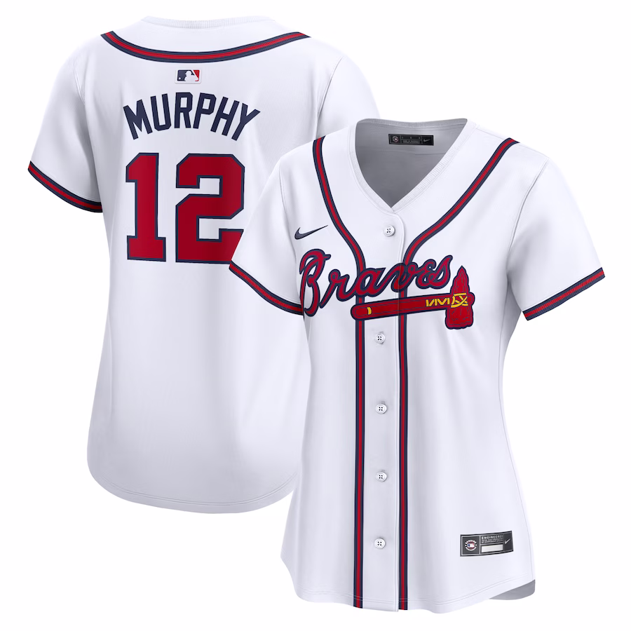 Women's Atlanta Braves Sean Murphy Nike White Home Limited Player Jersey - Puhuasuan