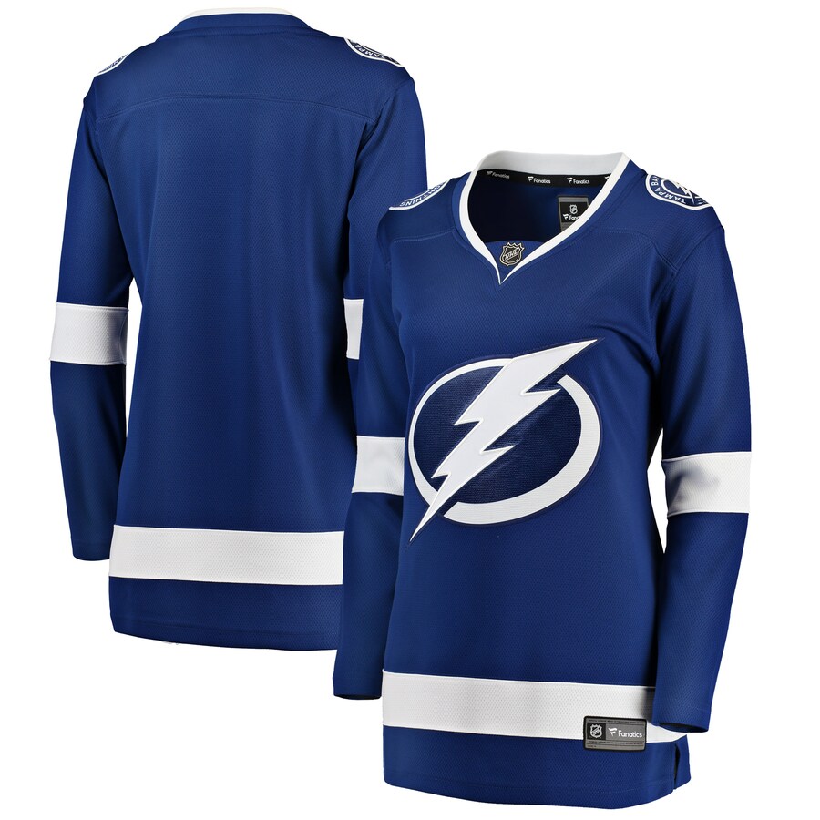 Women's Tampa Bay Lightning Fanatics Branded Blue Breakaway Home Jersey - Puhuasuan