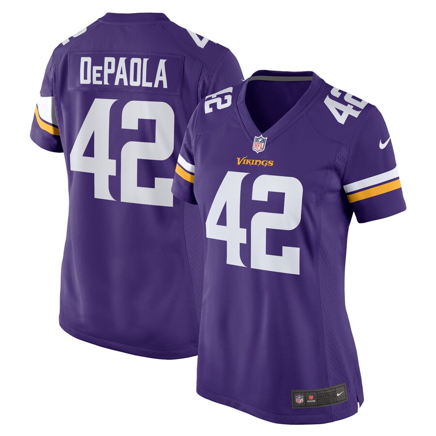 Women's Minnesota Vikings Andrew DePaola Nike Purple Game Jersey - Puhuasuan