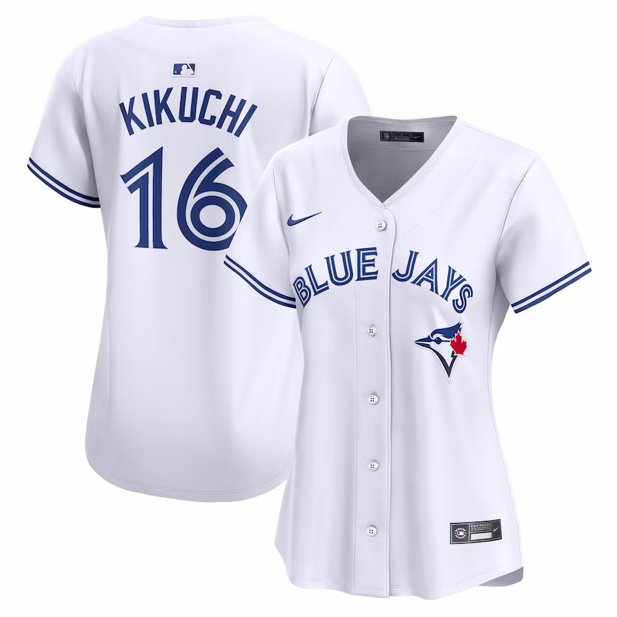 Women's Toronto Blue Jays Yusei Kikuchi Nike White Home Limited Player Jersey - Puhuasuan
