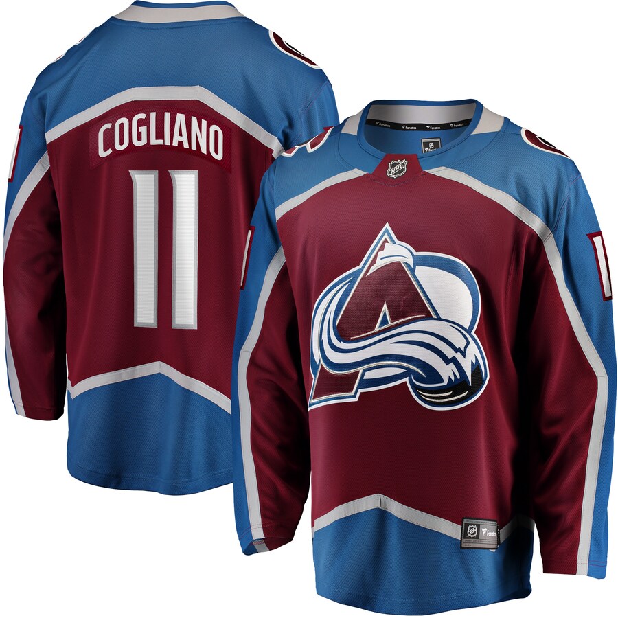 Men's Colorado Avalanche Andrew Cogliano Fanatics Branded Burgundy Home Breakaway Jersey - Puhuasuan