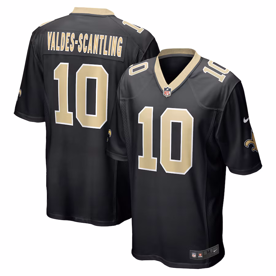 Men's New Orleans Saints Marquez Valdes-Scantling Nike Black Game Jersey - Puhuasuan