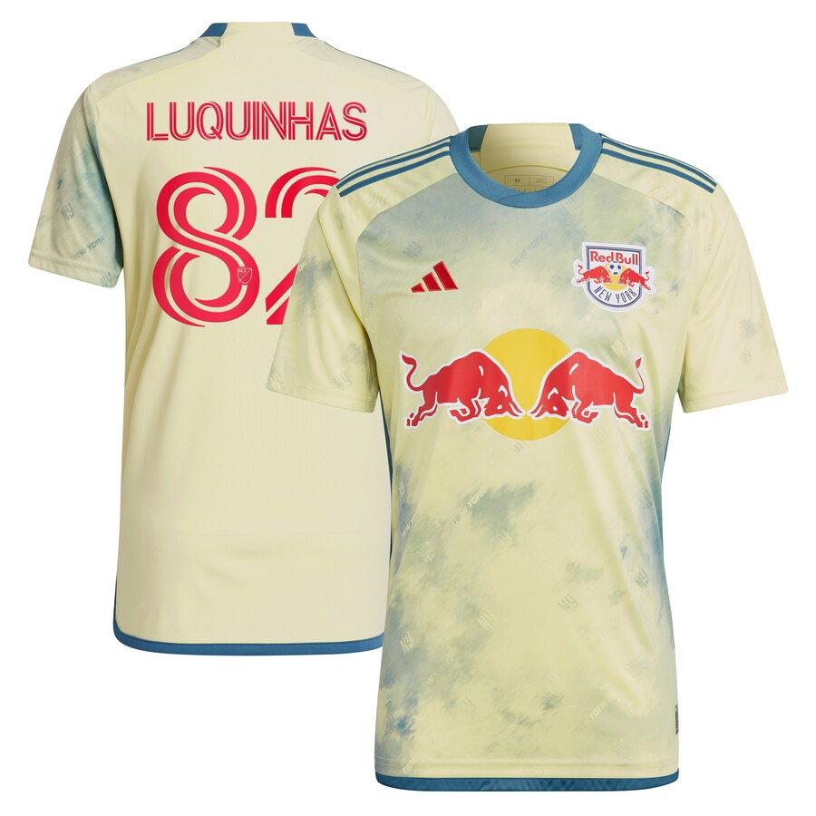 Men's New York Red Bulls Luquinhas adidas Yellow 2023 Daniel Patrick Kit Replica Jersey - Puhuasuan