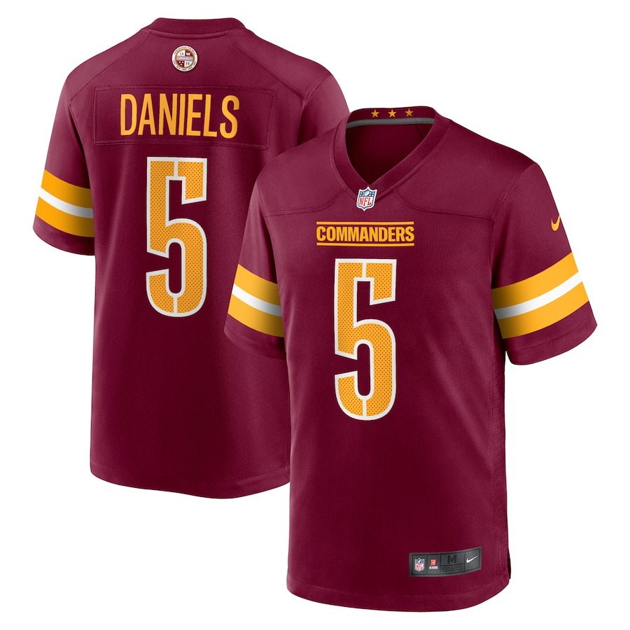 Women's Washington Commanders Jayden Daniels Nike Burgundy Player Game Jersey - Puhuasuan