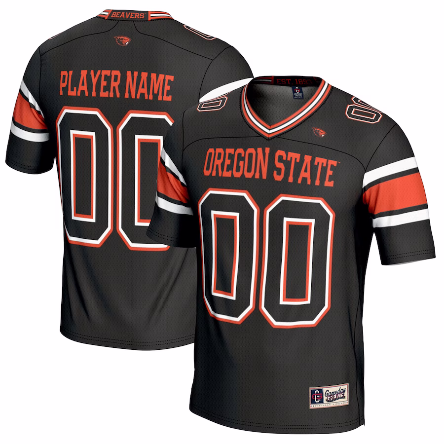 Oregon State Beavers GameDay Greats Youth NIL Pick-A-Player Football Jersey - Black - Puhuasuan
