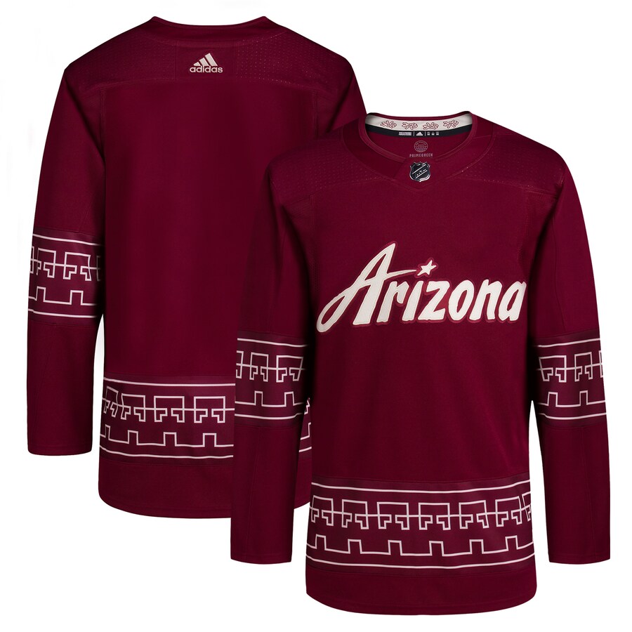 Men's Arizona Coyotes adidas Garnet Alternate 2022/23 Primegreen Authentic Jersey - Puhuasuan