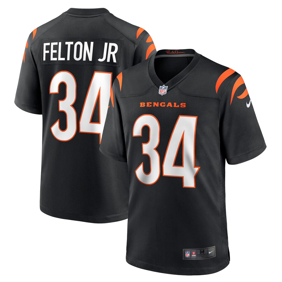 Men's Cincinnati Bengals Demetric Felton Jr. Nike  Black Team Game Jersey - Puhuasuan
