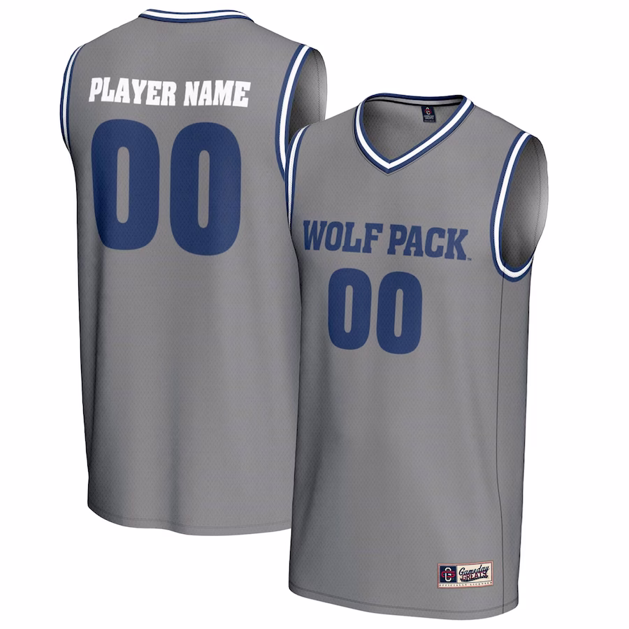 Nevada Wolf Pack GameDay Greats NIL Pick-A-Player Men's Basketball Lightweight Jersey - Gray - Puhuasuan