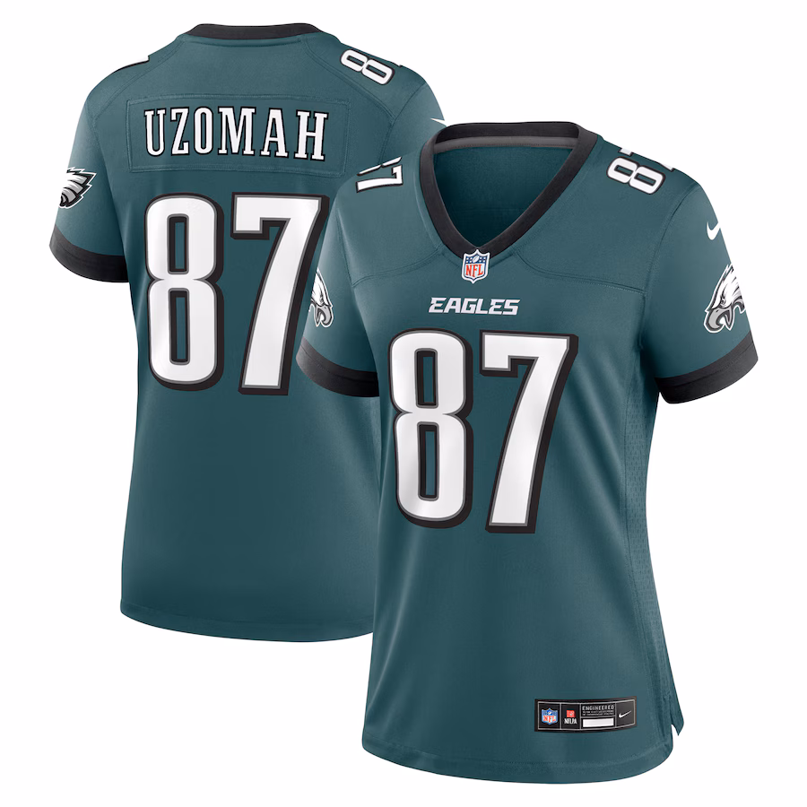 Women's Philadelphia Eagles C.J. Uzomah Nike Midnight Green Team Game Jersey - Puhuasuan