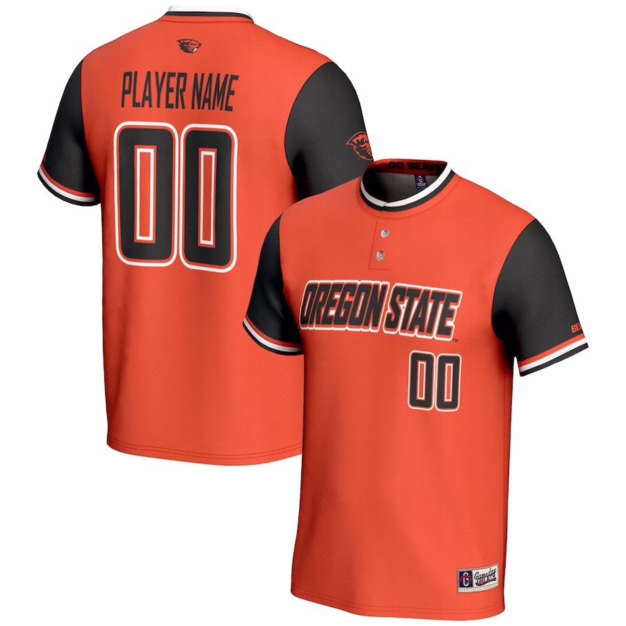 Oregon State Beavers GameDay Greats Youth NIL Pick-A-Player Lightweight Softball Jersey - Orange - Puhuasuan