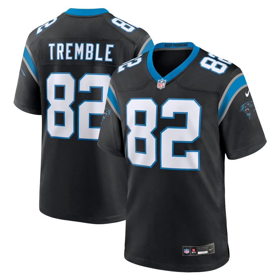 Men's Carolina Panthers Tommy Tremble Nike Black Team Game Jersey - Puhuasuan