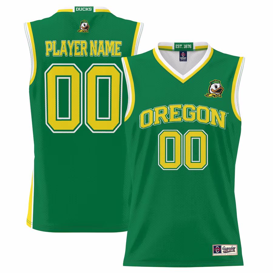 Oregon Ducks GameDay Greats Men's NIL Pick-A-Player Lightweight Basketball Jersey - Green - Puhuasuan