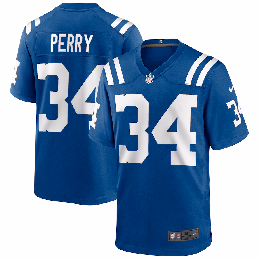 Men's Indianapolis Colts Joe Perry Nike Royal Game Retired Player Jersey - Puhuasuan