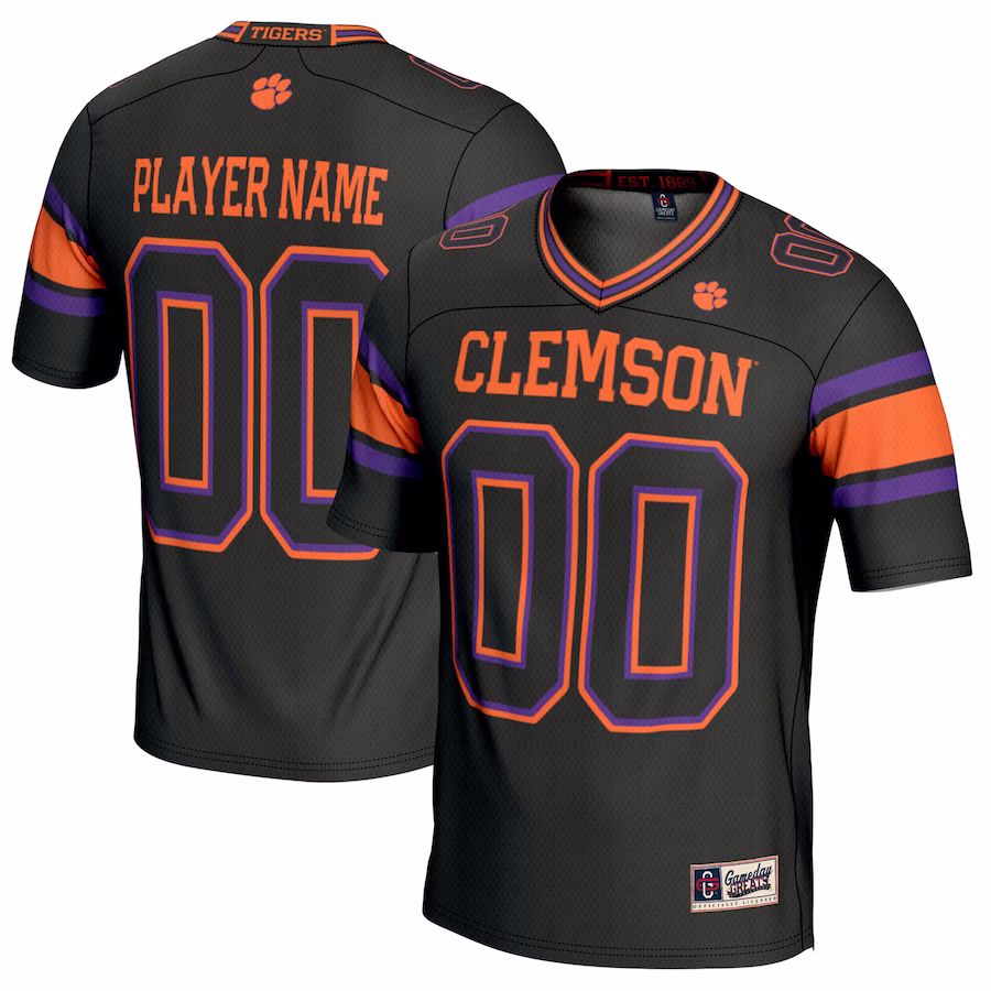 Clemson Tigers GameDay Greats NIL Pick-A-Player Football Jersey - Black - Puhuasuan