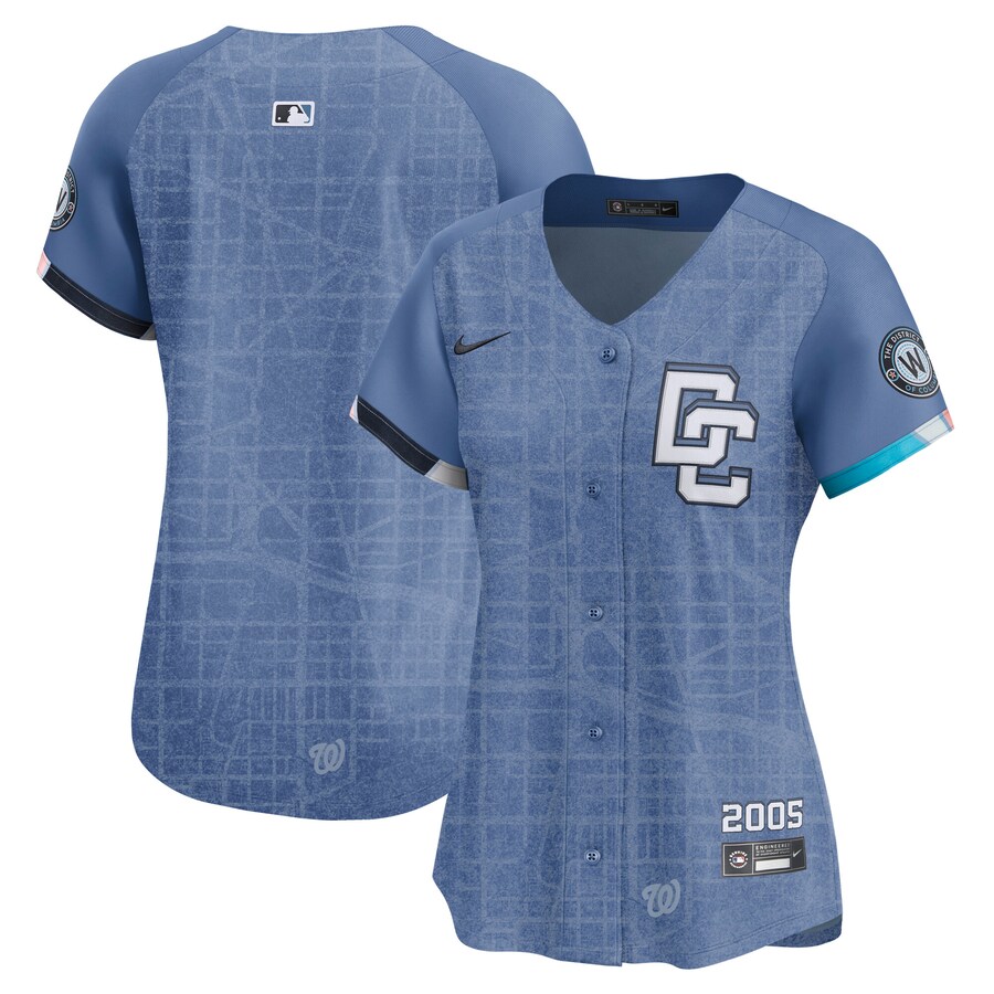 Women's Washington Nationals Nike Blue 2025 City Connect Limited Jersey - Puhuasuan