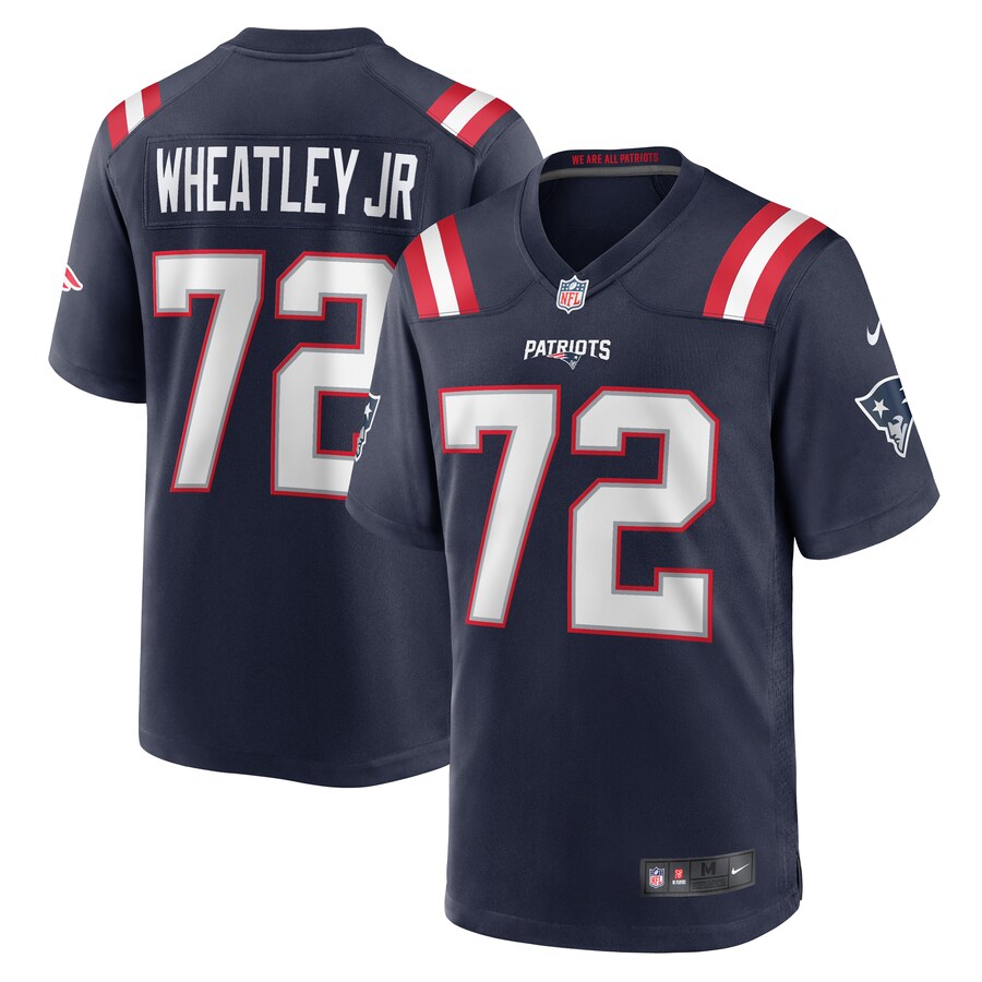 Men's New England Patriots Tyrone Wheatley Nike  Navy Team Game Jersey - Puhuasuan