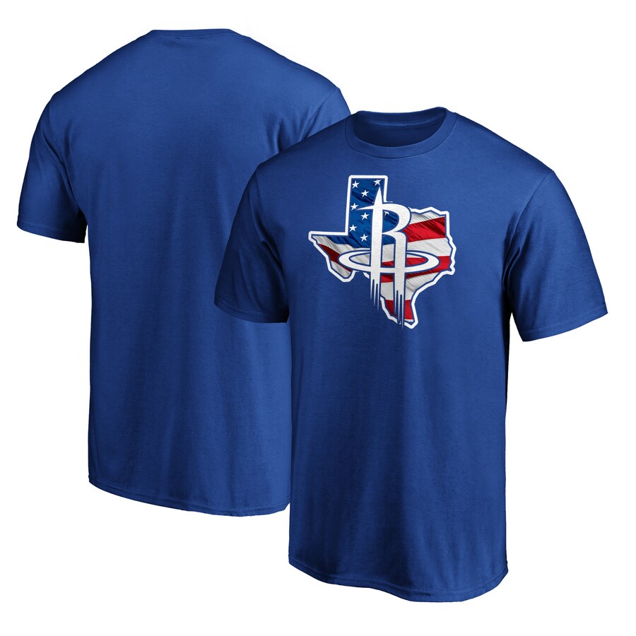 Men's Houston Rockets Royal Banner State T-Shirt - Puhuasuan
