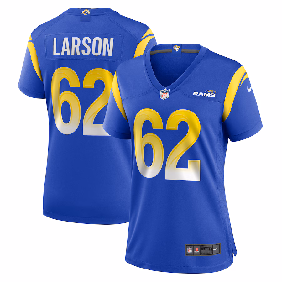 Women's Los Angeles Rams Blake Larson Nike  Royal Game Jersey - Puhuasuan