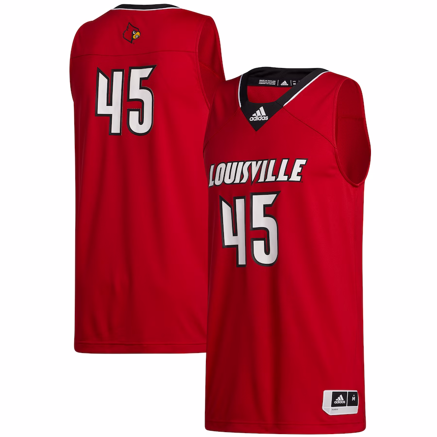 #45 Louisville Cardinals adidas Swingman Jersey - Red - Puhuasuan