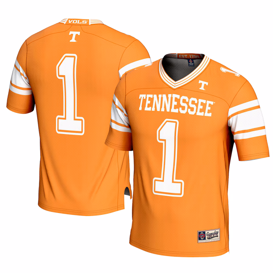 Men's GameDay Greats #1 Tennessee Orange Tennessee Volunteers Football Jersey - Puhuasuan