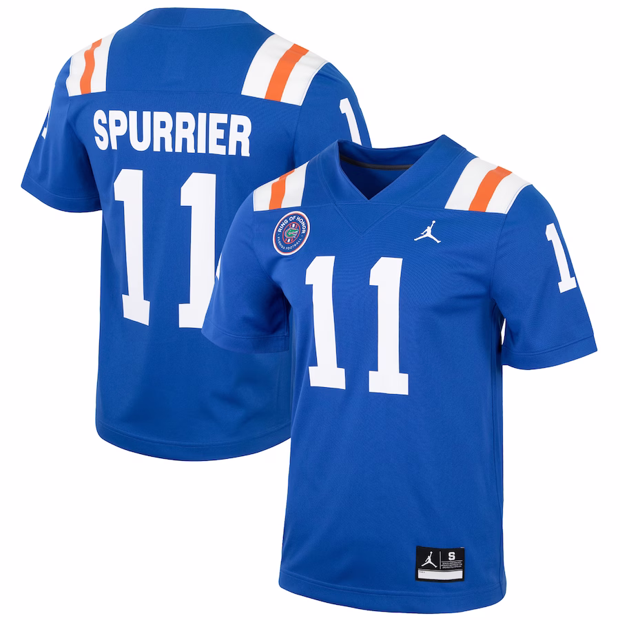 Steve Spurrier Florida Gators Jordan Brand Alternate Ring of Honor Replica Jersey - Royal - Puhuasuan