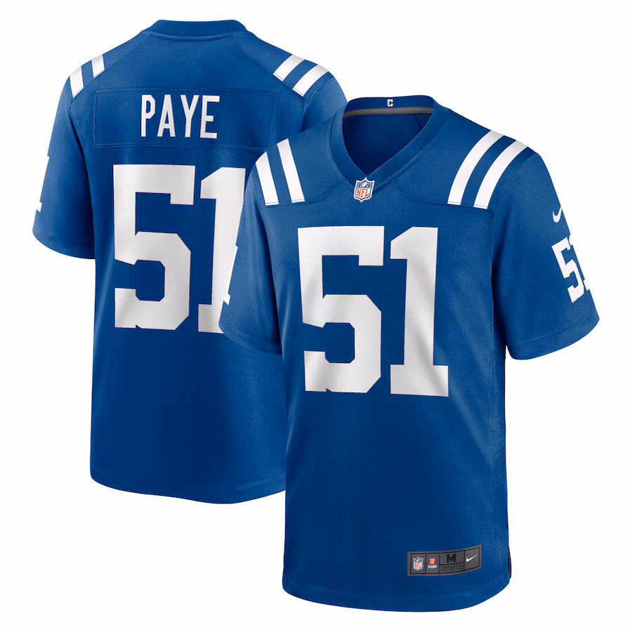 Men's Indianapolis Colts Nike Royal Game Jersey - Puhuasuan