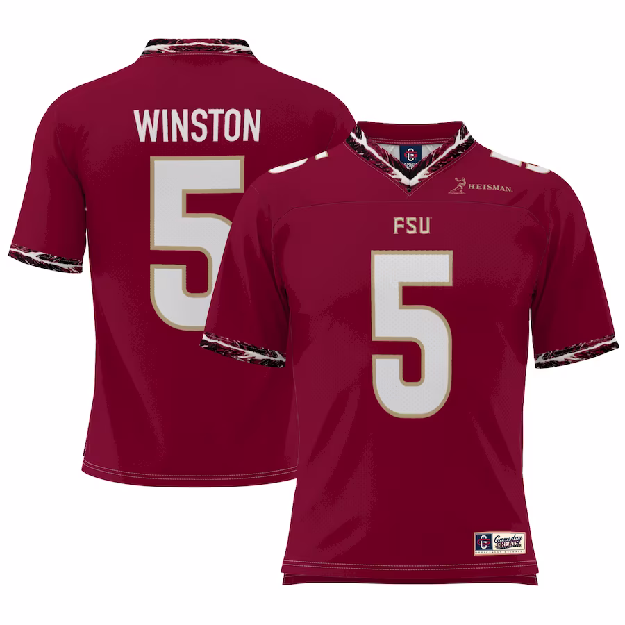 Jameis Winston Florida State Seminoles GameDay Greats Youth  Heisman Football Jersey �?Garnet - Puhuasuan