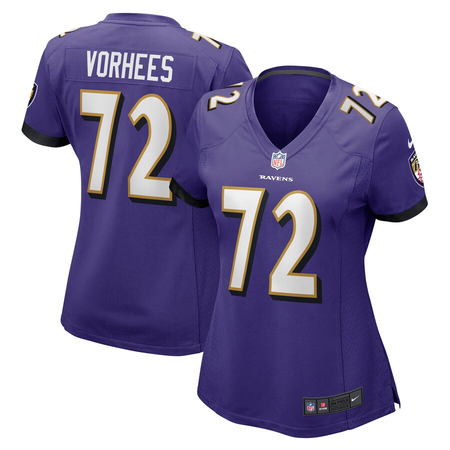 Women's Baltimore Ravens Andrew Vorhees Nike Purple Game Jersey - Puhuasuan