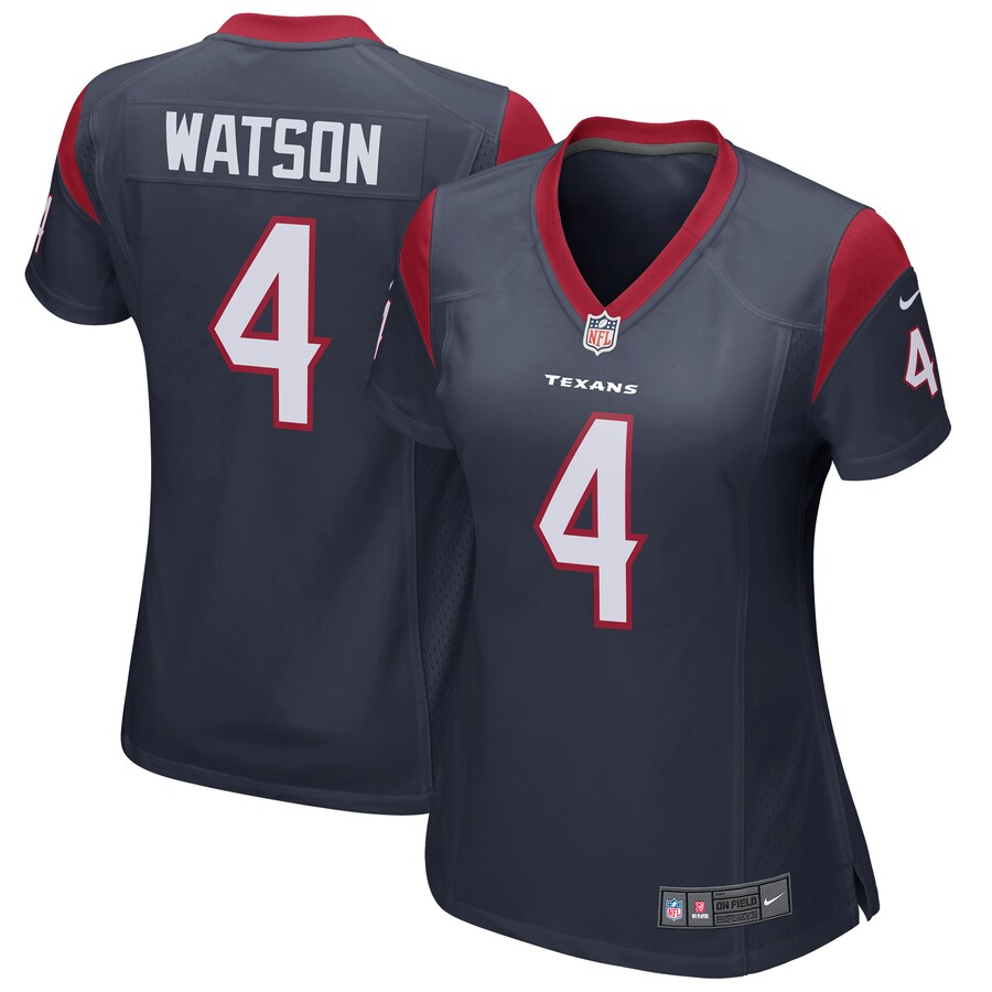 Women's Houston Texans Deshaun Watson Nike Navy Game Player Jersey - Puhuasuan