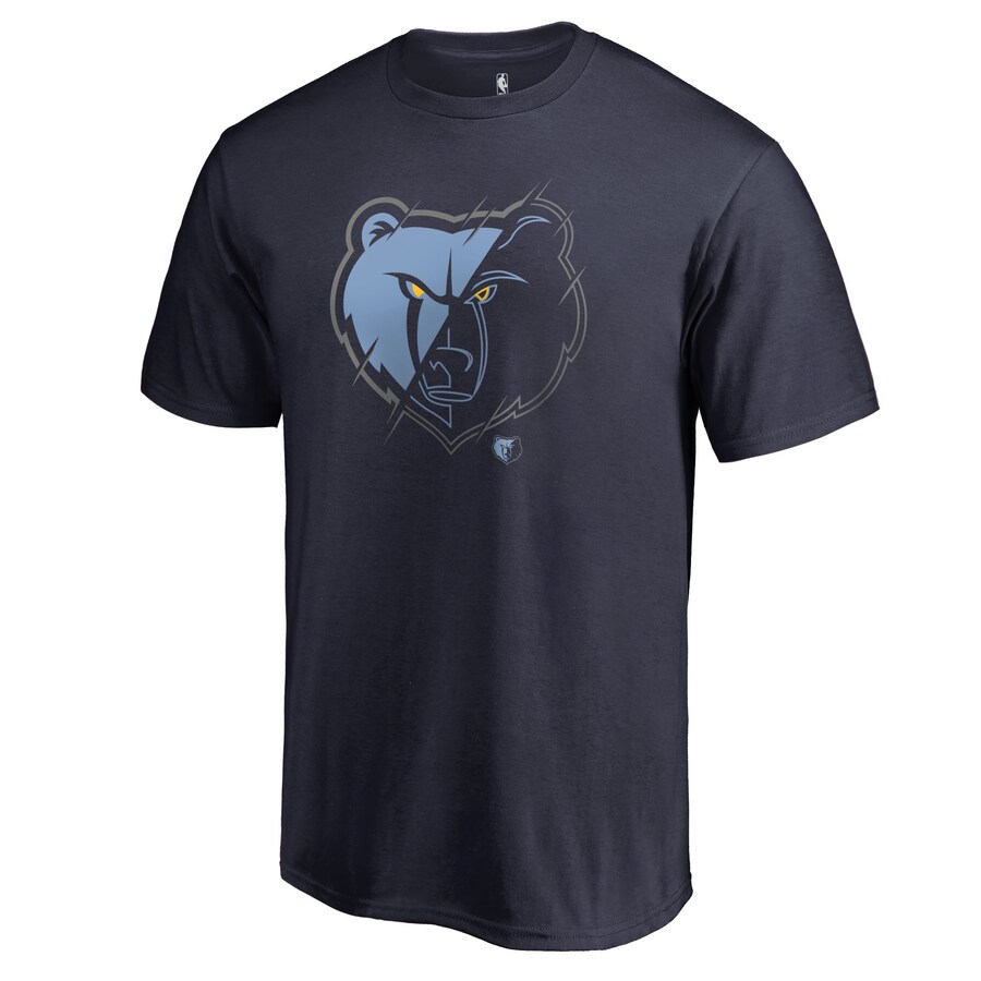 Men's Memphis Grizzlies Navy X-Ray T-Shirt - Puhuasuan