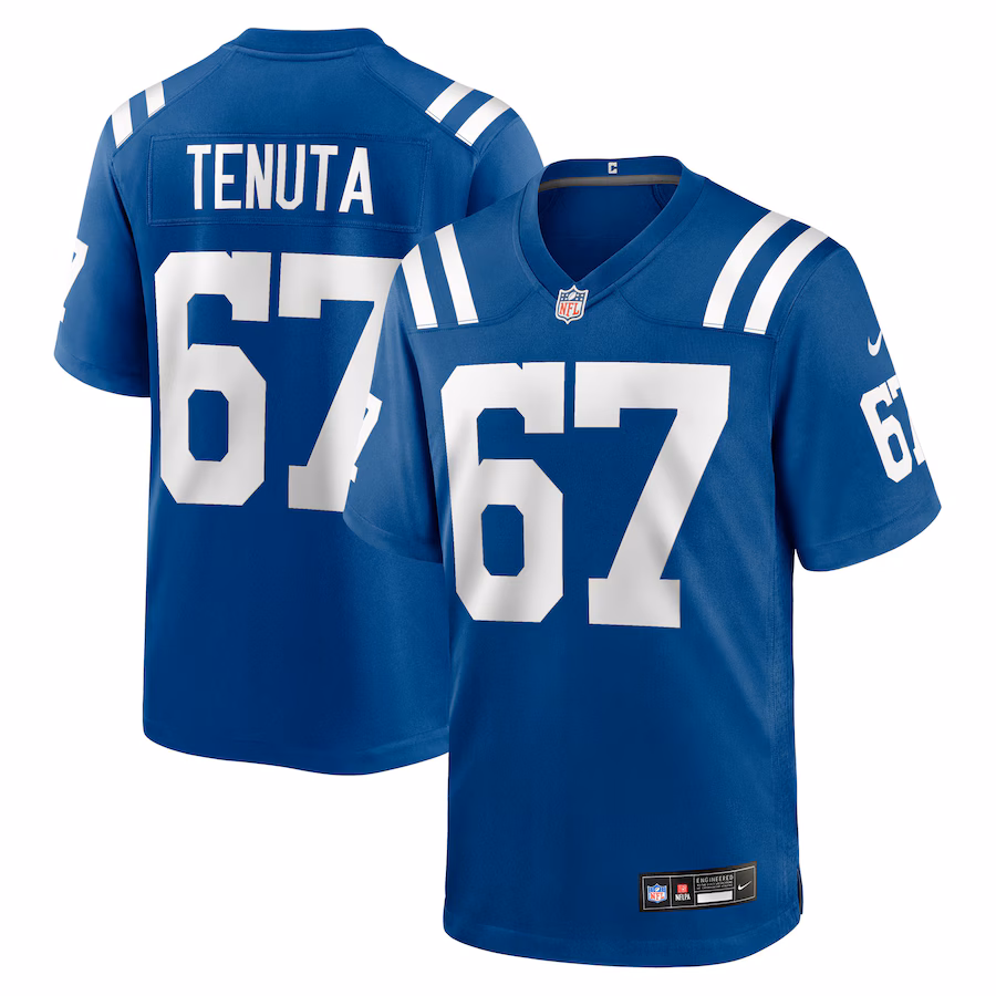 Men's Indianapolis Colts Luke Tenuta Nike Royal Team Game Jersey - Puhuasuan