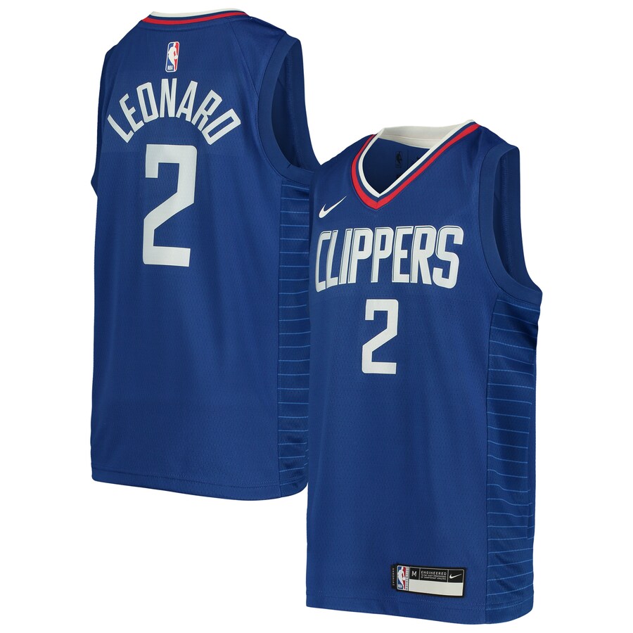 Youth LA Clippers Kawhi Leonard Nike Royal Swingman Jersey - Icon Edition - Puhuasuan
