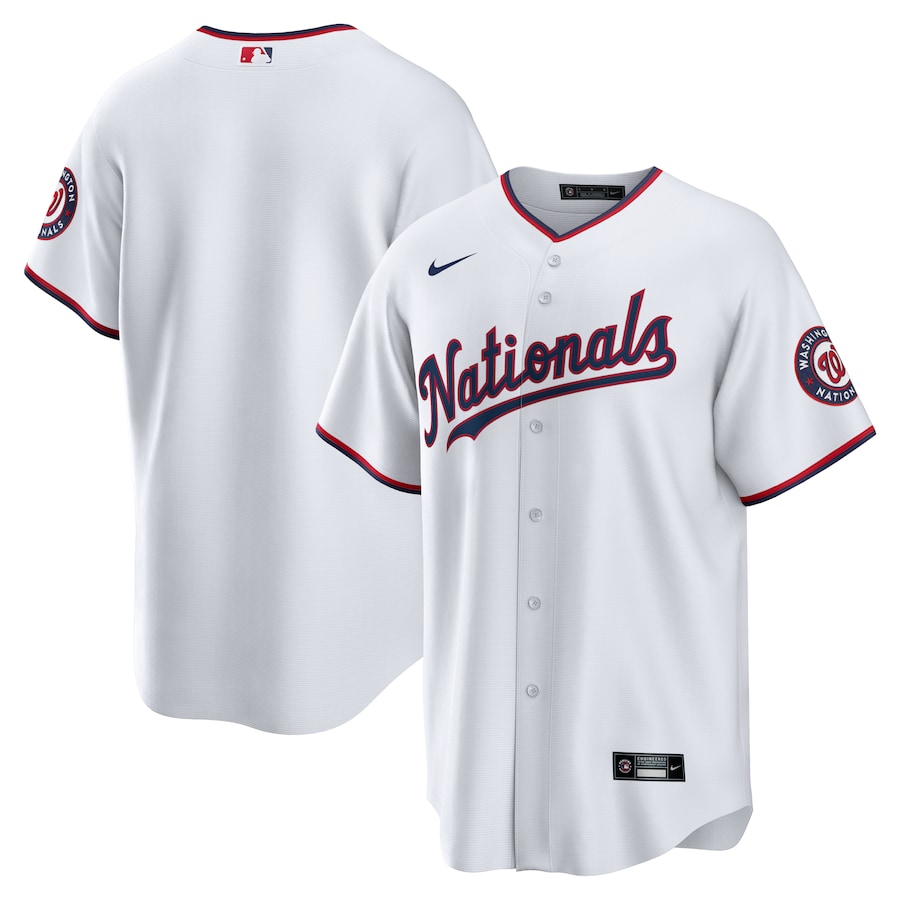 Men's Washington Nationals Nike White Alternate Replica Team Jersey - Puhuasuan