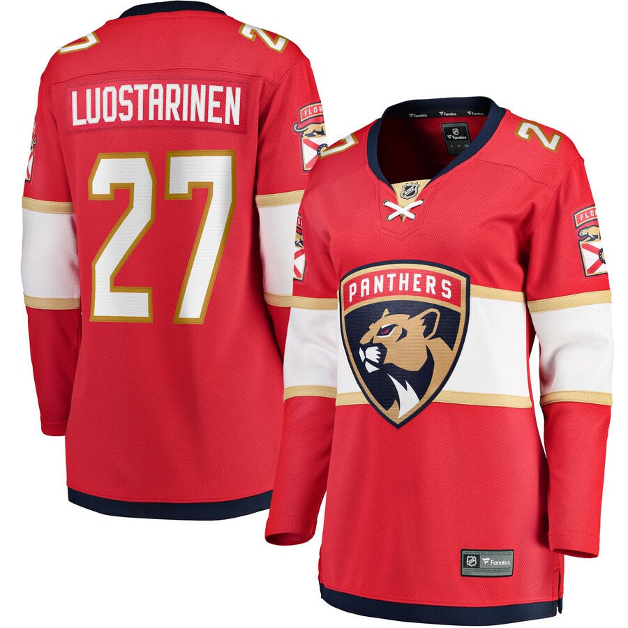 Women's Florida Panthers Eetu Luostarinen Fanatics Branded Red Home Breakaway Player Jersey - Puhuasuan