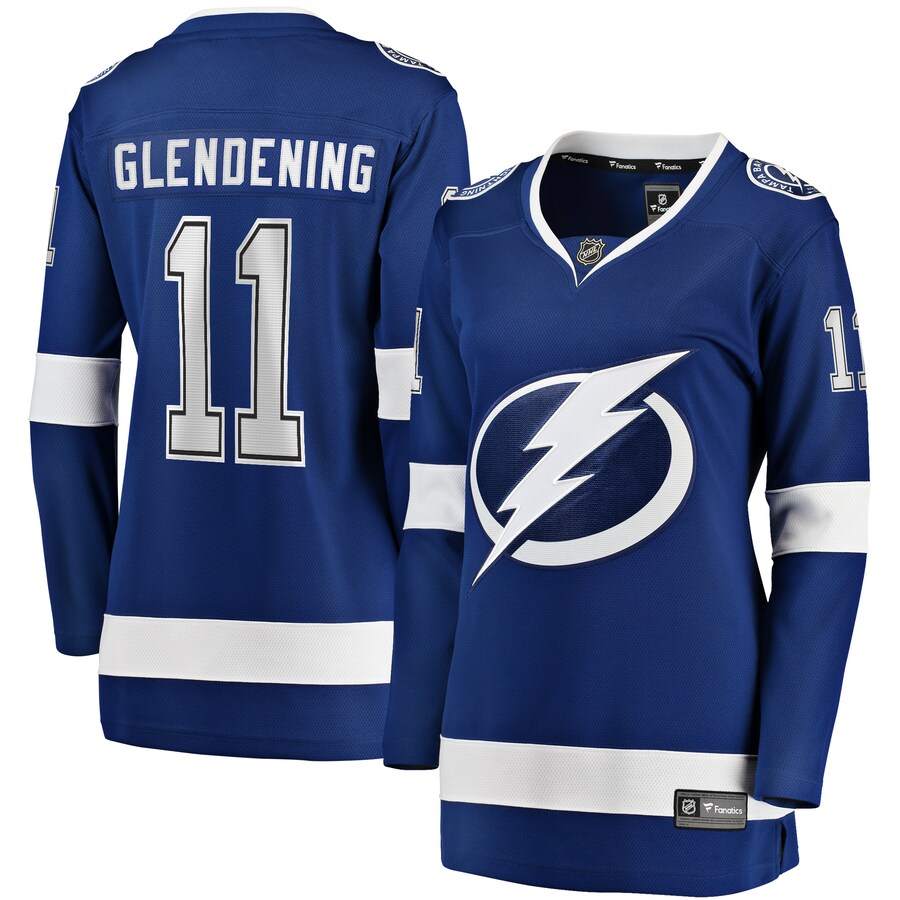 Women's Tampa Bay Lightning Luke Glendening Fanatics Branded Blue Home Breakaway Player Jersey - Puhuasuan