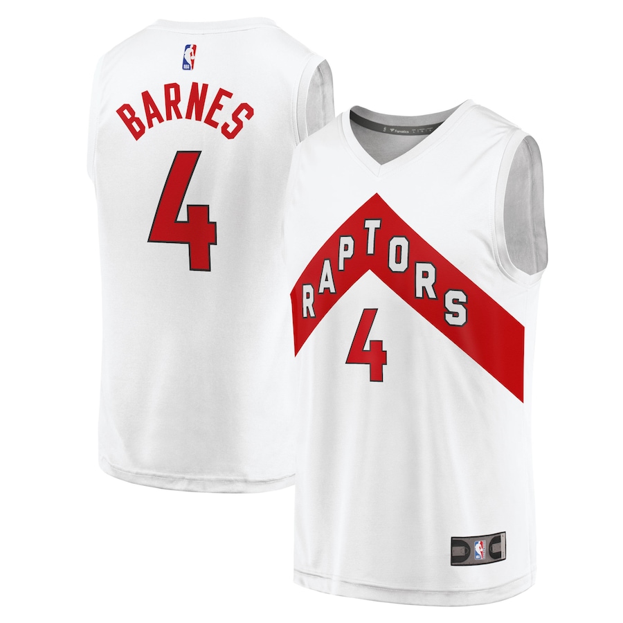 Men's Toronto Raptors Scottie Barnes Fanatics White Fast Break Replica Jersey - Association Edition - Puhuasuan