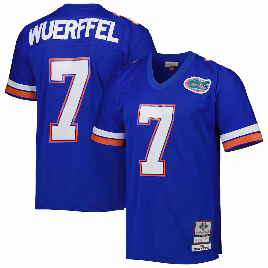 Men's Mitchell & Ness Danny Wuerffel Royal Florida Gators 1996 Legacy Jersey - Puhuasuan